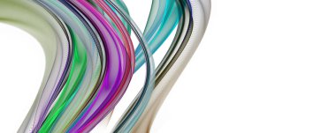 Metnin için alanı olan soyut ve zarif dalga panorama tasarımı