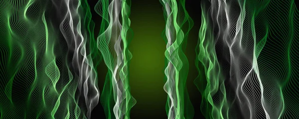 Abstract Eco Wave Panorama Achtergrond Ontwerp Illustratie — Stockfoto