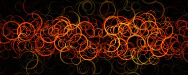 Fantastik çember panorama arkaplan tasarımı çizimi