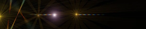 Futuristic Light Flare Panorama Background Design Illustration — Stock Photo, Image