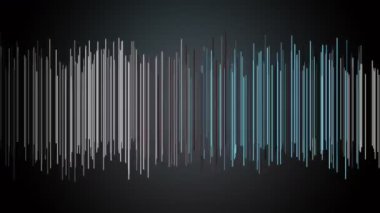 Yavaş çekimde çizgili nesnelerle fantastik video animasyonu, 4096x2304 döngü 4K