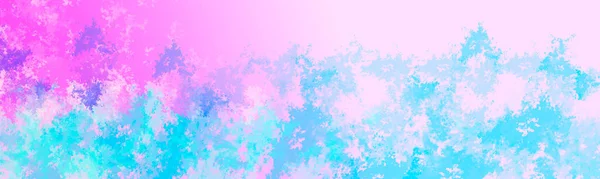 Banner Multicolorido Com Manchas Tinta Tons Roxo Rosa Azul Com — Fotografia de Stock