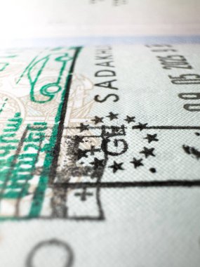 Pasaport sınır kontrol havaalanında pul var. Ermenistan kara sınırı, Georgia Tiflis Sakartvelo yüksek kalite arabayla seyahat