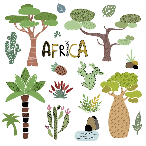 Vecteur animaux africains — Image vectorielle
