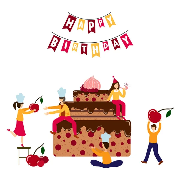 Tort urodzinowy wektor — Wektor stockowy
