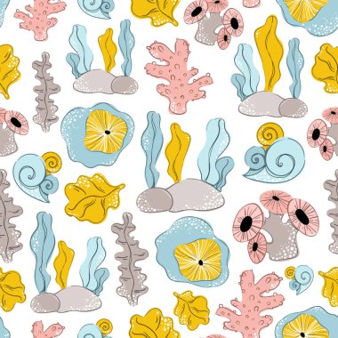 vektör deniz hayvanları