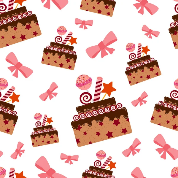 Gâteau d'anniversaire vectoriel — Image vectorielle