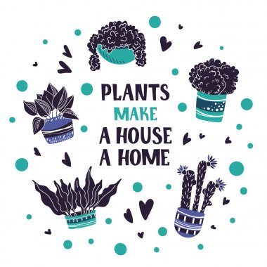 Vector houseplants seti