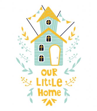 sevimli çizgi evleri