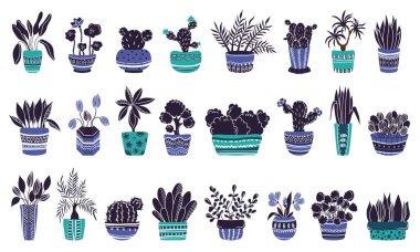 Vector houseplants seti