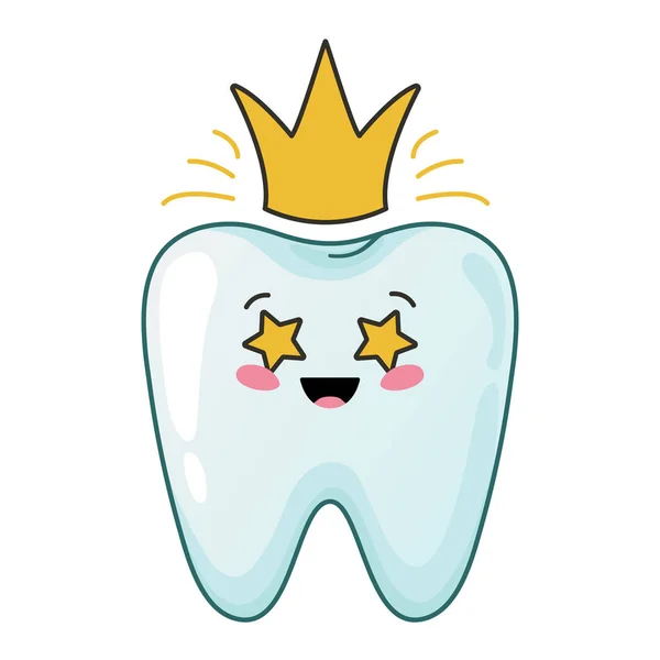 Kawaii diş bakımı — Stok Vektör