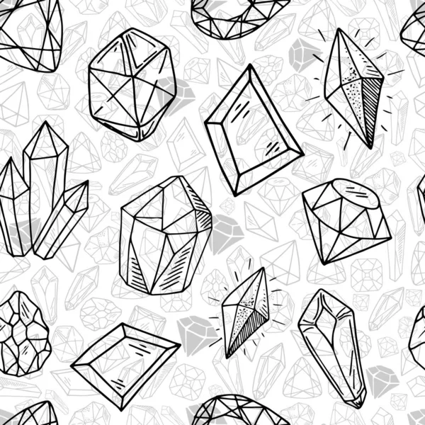 Nuevo conjunto de cristales — Vector de stock