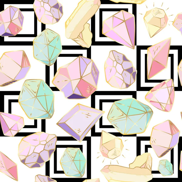 Ensemble de nouveaux cristaux — Image vectorielle