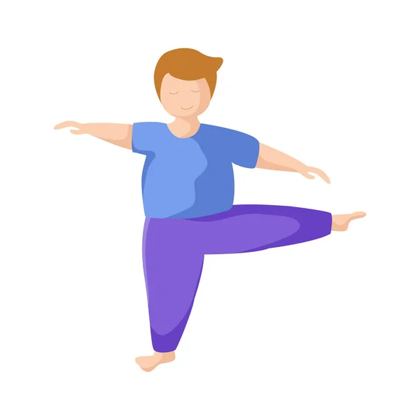 Yoga verschillende mensen — Stockvector