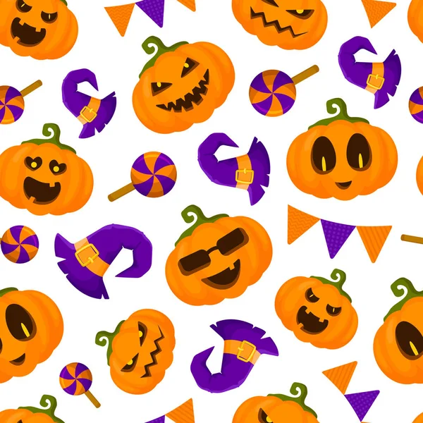 Halloween símbolos lindos — Vector de stock