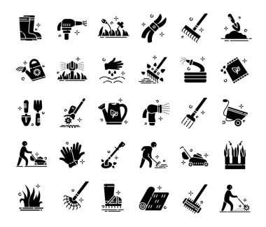 Çim Bakım Vektörü 