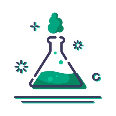 Laboratuvar Şişeleri Simge Seti