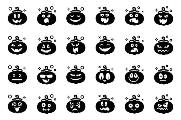 Halloween söta symboler — Stock vektor