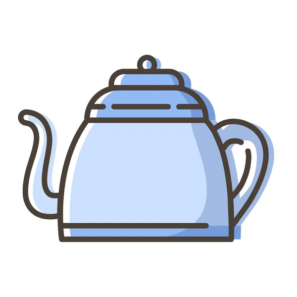 Herbata kawy zarys ikony — Wektor stockowy