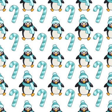 vektör kawaii Noel koleksiyonu