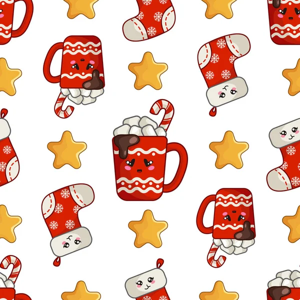 Vecteur kawaii collection de Noël — Image vectorielle