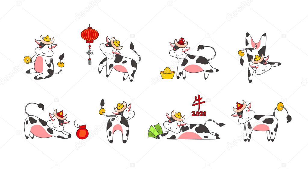 Chinese new year of white ox