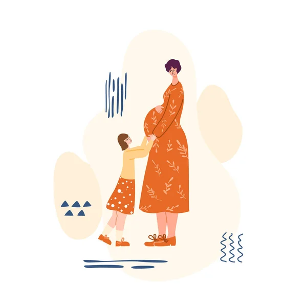 motherhood concept - woman and baby