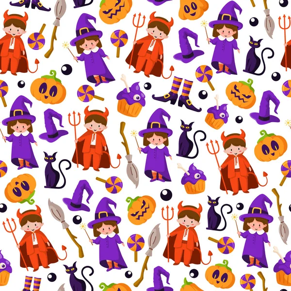 Cadılar Bayramı çizgi filmi şirin, pürüzsüz desen