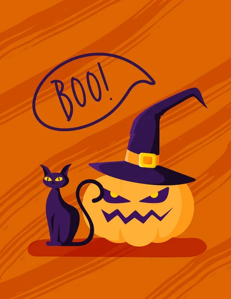 Halloween dibujos animados lindo aislado artículos — Vector de stock