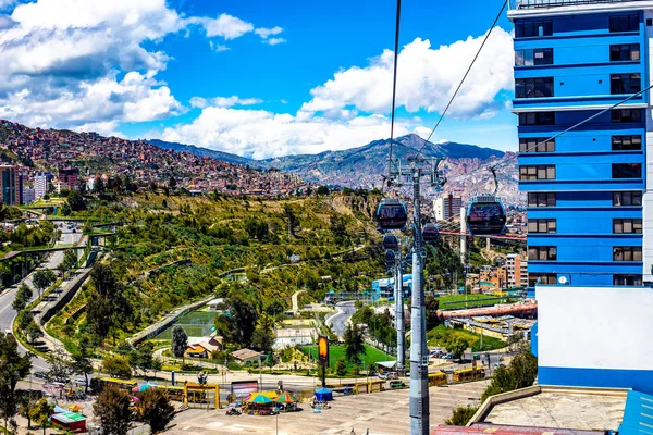 Paz City Transport Downtown Cableway — Stock Photo, Image