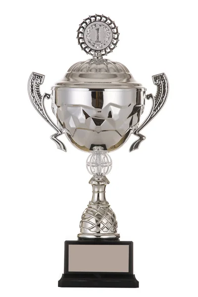 Beautiful Metal Gold Silver Bronze Cup First Second Third Place — Stock Photo, Image