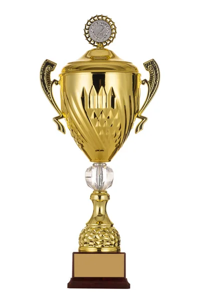 Beautiful Metal Gold Silver Bronze Cup First Second Third Place — Stock Photo, Image