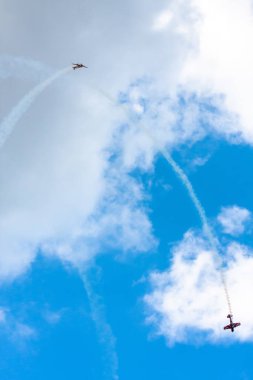 Zhukovsky / Rusya Federasyonu - 25 Ağustos 2015: airshow Maks, 1 polet, Yak-52