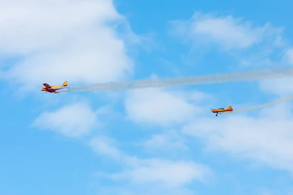 Zhukovsky Ruská Federace Srpen 2015 Airshow Maks Polet Piper Yak — Stock fotografie