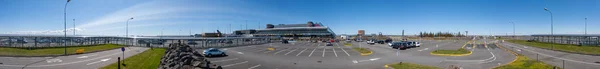 Reykjavik / Islande - 15 juin 2015 : Panorama circulaire de l'aéroport de Reykjavik — Photo