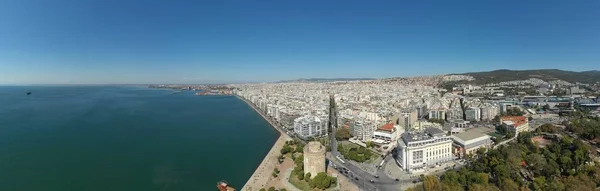 White Tower Square Thessalonique Grèce — Photo