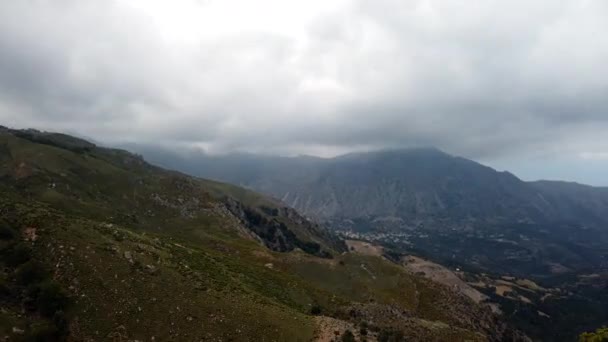 Tempo Lapso Nuvens Nas Montanhas Campos — Vídeo de Stock