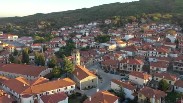 Pueblo Griego Verano — Vídeo de stock