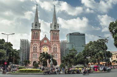 Ho Chi Minh City Vietnam'da Saygon Notre Dame Katedrali