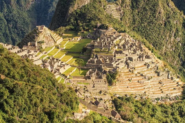 View Lost Incan City Machu Picchu Cusco Peru Machu Picchu — Stock Photo, Image