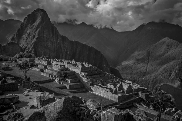 Vista Ciudad Inca Perdida Machu Picchu Cerca Cusco Perú Machu — Foto de Stock