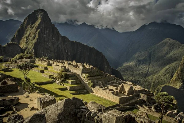 Vista Ciudad Inca Perdida Machu Picchu Cerca Cusco Perú Machu — Foto de Stock