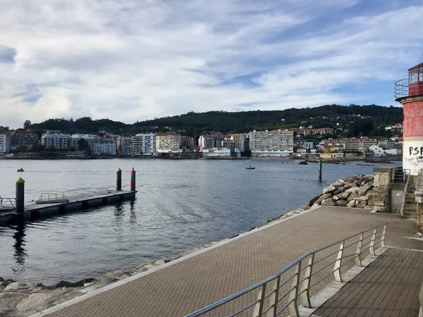 Vista Del Puerto Sanxenxo Galicia España Durante Día Verano —  Fotos de Stock