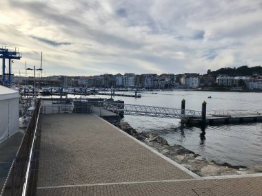 Sanxenxo Galiçya İspanya liman görünümü