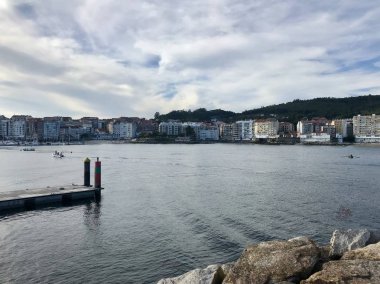 Sanxenxo Galiçya İspanya liman görünümü