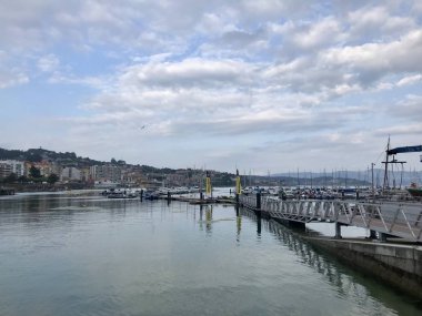 Sanxenxo Galiçya İspanya liman görünümü