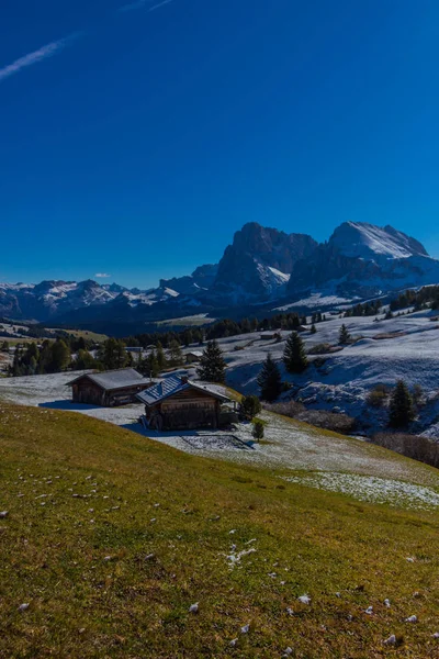 Way Nature Park Seceda Grden Beautiful South Tyrol — стоковое фото