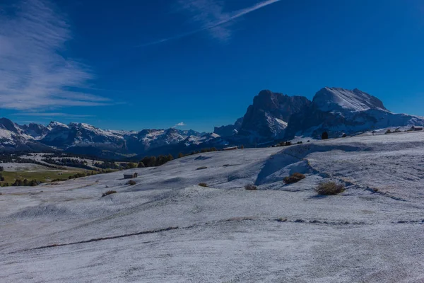 Way Nature Park Seceda Grden Beautiful South Tyrol — стоковое фото