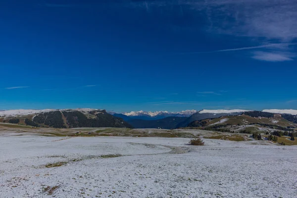 Cestě Přírodního Parku Seceda Grden Krásné Jižní Tyrolsko — Stock fotografie