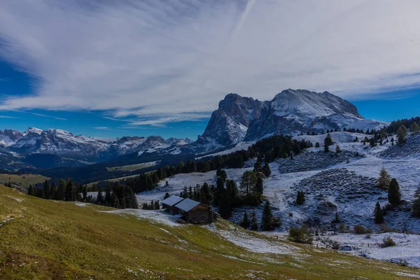 Way Nature Park Seceda Grden Beautiful South Tyrol — стоковое фото